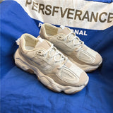 Men's vulcanized shoes Men Sneakers Brand Designer Platform Chunky Sneakers Men Trainers Lace Up Color matching