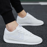 White Leather Sneakers Boys Sport Vulcanized Shoes Men Comforthable Spring Sneakers Mens Casual Shoes
