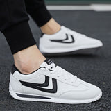 White Leather Sneakers Boys Sport Vulcanized Shoes Men Comforthable Spring Sneakers Mens Casual Shoes