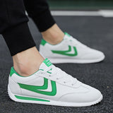 White Leather Sneakers Boys Sport Vulcanized Shoes Men Comforthable Spring Sneakers Mens Casual Shoes