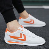 White Leather Sneakers Boys Sport Vulcanized Shoes Men Comforthable Spring Sneakers Mens Casual Shoes